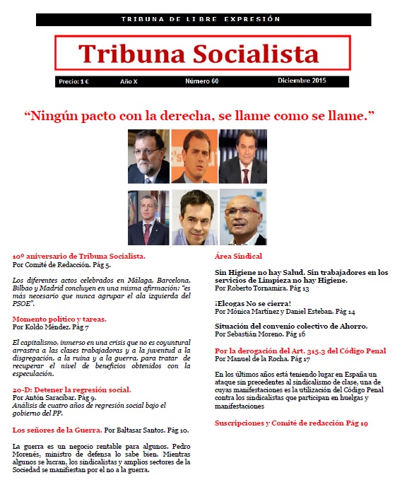 Tribuna socialista 60 diciembre 2015